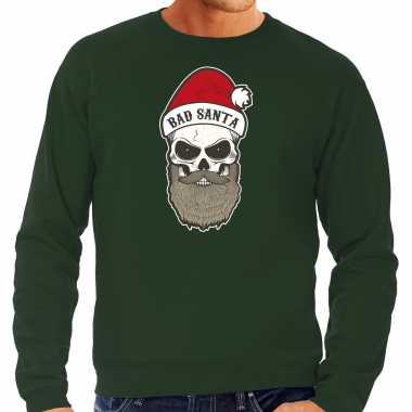 Bad santa foute kersttrui / outfit groen voor man