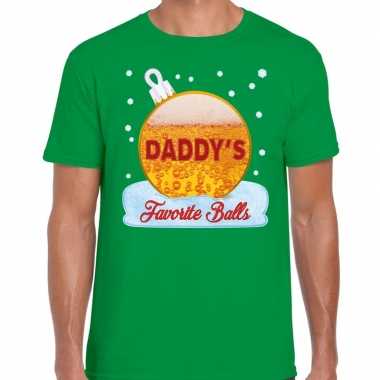 Fout kerstrui daddy his favorite balls bier groen voor man