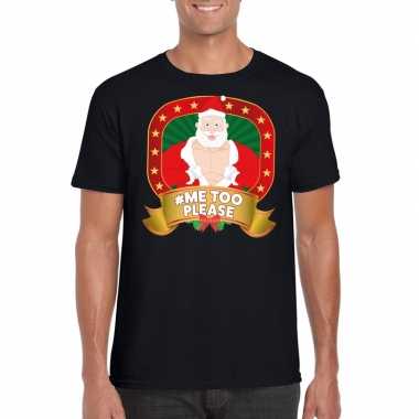 Horney kerstman trui zwart hashtag me2 please voor man