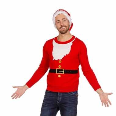 Kerst kado foute kersttrui kerstman voor man