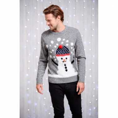 Kerstmis sweater met sneeuwman afbeelding