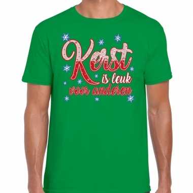 Kerstrui kerst is leuk voor anderen groen man