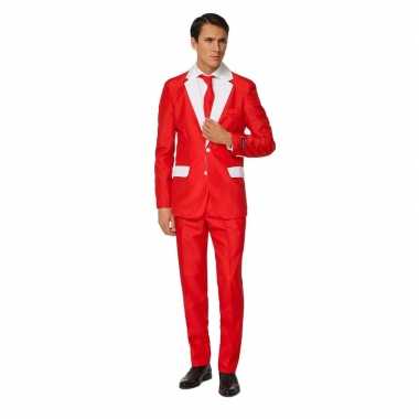 Verkleedpak man kerstman kostuum 3 delig