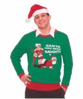 Christmas jumper naughty santa man