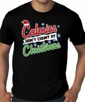Grote maten foute kerstrui christmas calories zwart man